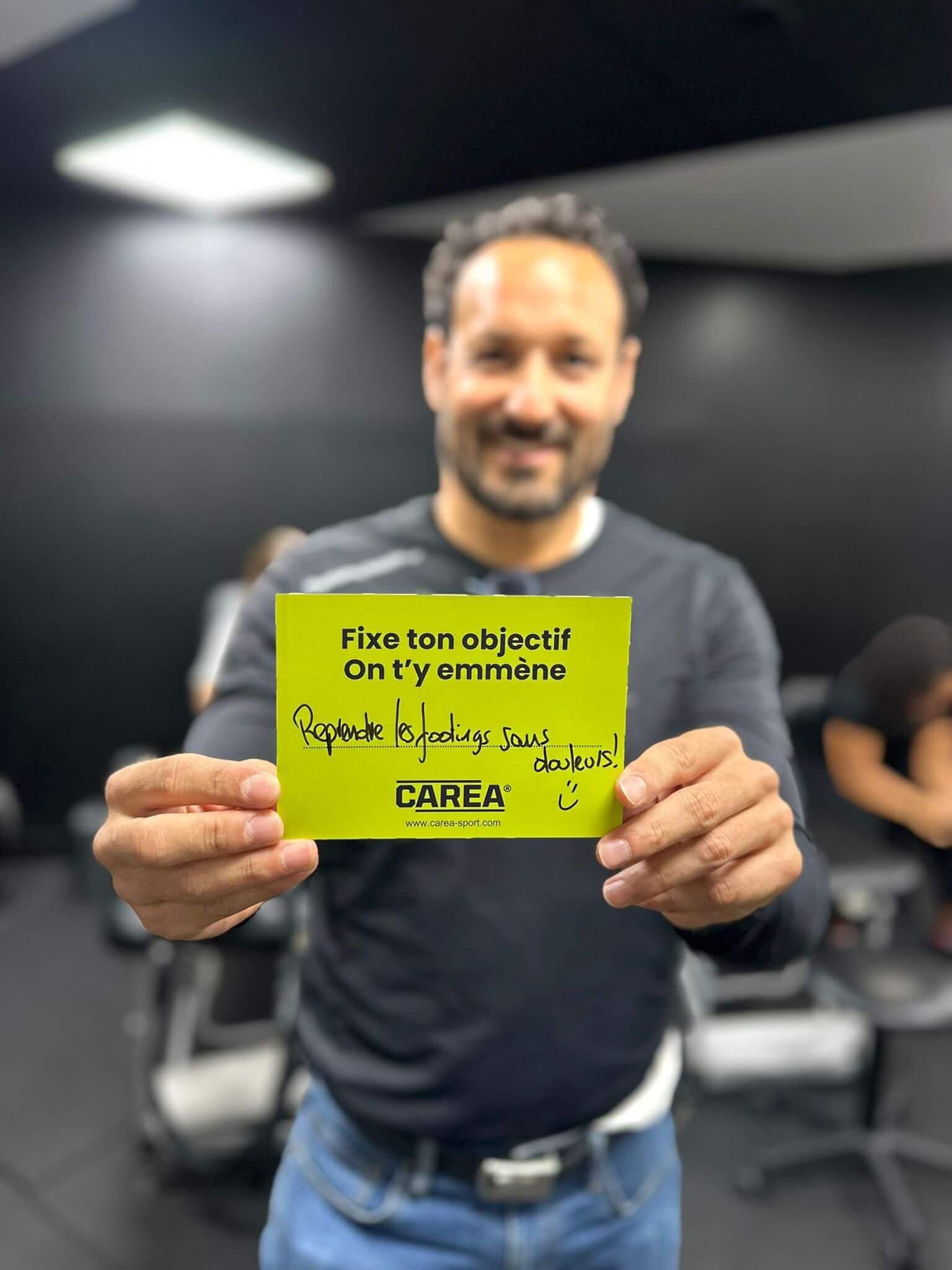 Patient CAREA objectif footing sans douleur