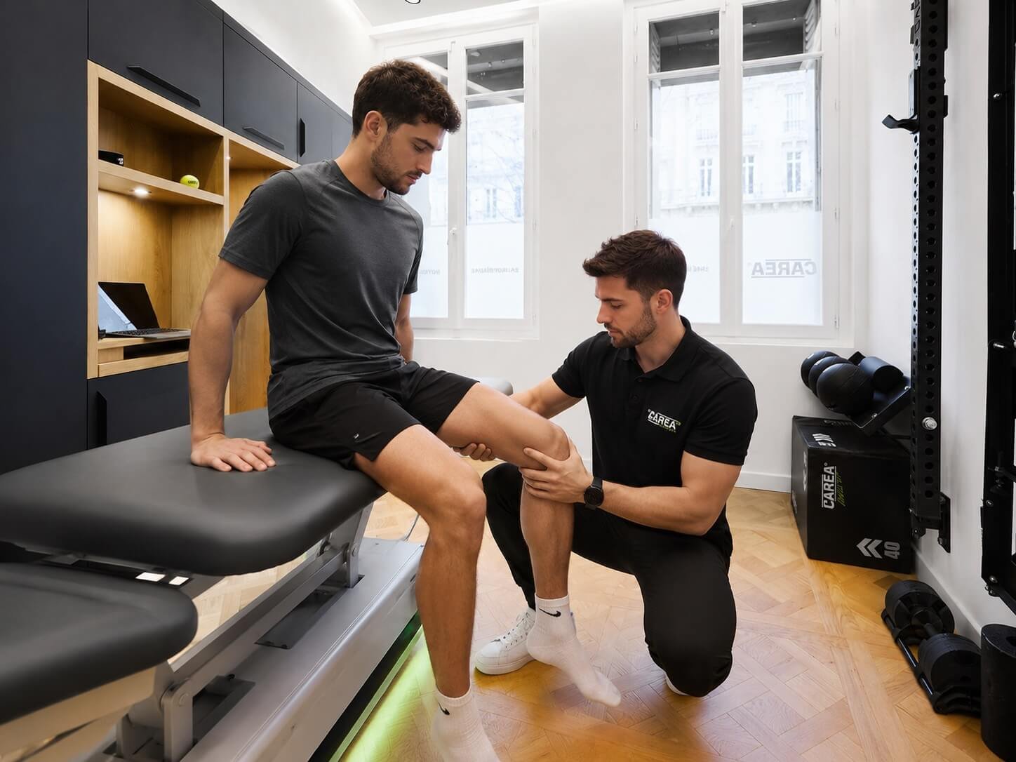Rééducation après ligamentoplastie du LCA avec un kinésithérapeute du sport chez CAREA à Paris
